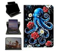 RWUTYTIUL Case for Samsung Galaxy Tab S6 Lite 10.4" 2024/2022/2020, 360 Degree Rotating Stand with Multi-Angle Vertical & Horizontal Viewing Shockproof Protective Shell for Women Men, Rose Octopus
