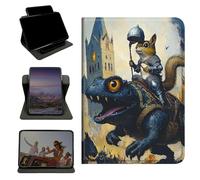 RWUTYTIUL Case for Samsung Galaxy Tab S6 Lite 10.4" 2024/2022/2020, 360 Degree Rotating Stand with Multi-Angle Vertical & Horizontal Viewing Shockproof Shell for Women Men, Black Dragon Mouse