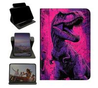 RWUTYTIUL Case for Samsung Galaxy Tab S6 Lite 10.4" 2024/2022/2020, 360 Degree Rotating Stand with Multi-Angle Vertical & Horizontal Viewing Shockproof Protective Shell for Women Men, Pink Dinosaur