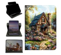 RWUTYTIUL Case for Samsung Galaxy Tab S6 Lite 10.4" 2024/2022/2020, 360 Degree Rotating Stand with Multi-Angle Vertical & Horizontal Viewing Shockproof Protective Shell for Women Men, Garden Castle