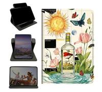 RWUTYTIUL Case for Samsung Galaxy Tab S9 11"/S9 FE 2023/S10 FE/S10 Lite 10.9" 2025, 360 Degree Rotating Stand with Multi-Angle Vertical & Horizontal Viewing Shockproof Shell, Sun Drift Bottle