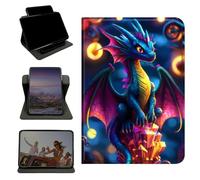 RWUTYTIUL Case for Samsung Tab A11+ Plus 2026/Galaxy A9 Plus 11" 2024, 360 Degree Rotating Stand with Multi-Angle Vertical & Horizontal Viewing Shockproof Protective Shell for Women Men, Blue Dragon