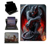 RWUTYTIUL Case for Samsung Tab A11+ Plus 2026/Galaxy A9 Plus 11" 2024, 360 Degree Rotating Stand with Multi-Angle Vertical & Horizontal Viewing Shockproof Shell for Women Men, Red-Winged Dragon