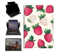 RWUTYTIUL Case for Samsung Tab A11+ Plus 2026/Galaxy A9 Plus 11" 2024, 360 Degree Rotating Stand with Multi-Angle Vertical & Horizontal Viewing Shockproof Shell for Women Men, Pink Strawberry