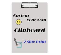 RWUTYTIUL Custom Clipboard with Sticky Notes, 8.9"x12.5", Design Your Own A4 Letter Size Clip Board Gift for Coaches Teachers Medical Student Doctors Nurses - Add Your Picture Image Logo Text Photo