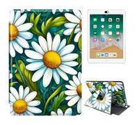 RWUTYTIUL for 7" Kindle Paperwhite 12th Gen 2024 & Kindle Colorsoft Signature Edition Case, 360 Degree Rotating Shockproof Protective Stand Case for Women Man, White Daisy
