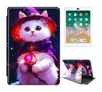 RWUTYTIUL for 7" Kindle Paperwhite 12th Gen 2024 & Kindle Colorsoft Signature Edition Case, 360 Degree Rotating Shockproof Protective Stand Case for Women Man, Purple White Cat