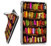 RWUTYTIUL for Amazon Kindle Fire HD 10 & 10 Plus (11th Generation, 2021 Release)10.1" Clear Tablet Case, Transparent Shockproof Protective Shell Lightweight TPU Accessories Cover Women Man, Art Books