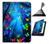 RWUTYTIUL for Amazon Kindle Fire Max 11(13th Generation, 2023 Release) 11" Case, Shockproof Smart Protective Multi-Angle Viewing Tablet Cover for Women Men with Auto Sleep/Wake - Forest Butterfly