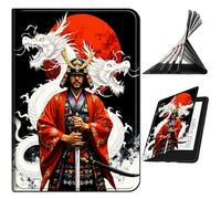 RWUTYTIUL for Amazon Kindle Fire Max 11(13th Generation, 2023 Release) 11" Case, Shockproof Smart Protective Multi-Angle Viewing Tablet Cover for Women Men - Warrior Dragon Sunset