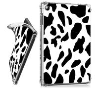 RWUTYTIUL for iPad 10.2 Inch 9th/8th/7th Generation 2021/2020/2019 Clear Tablet Case, Transparent Shockproof Protective Shell Lightweight TPU Accessories Cover Women Man, Cow Print