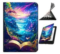 RWUTYTIUL for iPad 6th 5th Generation (9.7 Inch, 2018/2017)/iPad Air 2 Case, Shockproof Smart Protective Multi-Angle Viewing Tablet Cover for Women Men with Auto Sleep/Wake, Book Mountains