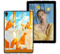 RWUTYTIUL for iPad 9th Generation/iPad 8/iPad 7 iPad 10.2 Case 2021/2020/2019/iPad Air 3/iPad Pro 10.5" Black Case, Shockproof Protective Shell Flexible Matte Lightweight TPU Case, Orange 2 Cats
