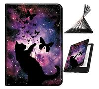 RWUTYTIUL for iPad Air 5th 4th Generation Case (2022/2020) 10.9 Inch & iPad Pro 11 4th/3rd/2nd/1st Gen Case, Shockproof Smart Protective Multi-Angle Viewing Tablet Cover, Starry Night Cat