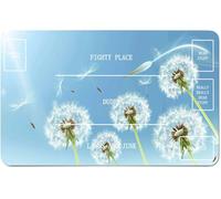 RWUTYTIUL for MTG Card Playmat 24 X 14 Inch with B Zone, Stitched Play Mat for Commander Board TCG RPG CCG Game Desktop Tablet Mouse Pad for Playing Accessories, Dandelion Blue Sky