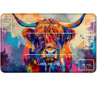 RWUTYTIUL for MTG Card Playmat TCG Playmat Desk Mats 24 X 14 Inch, Stitched Playmat for Commander Board RPG CCG Game Magic The Gathering, Play Mat for Card Game Playing Accessories, Cow