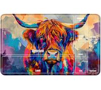 RWUTYTIUL for MTG Card Playmat TCG Playmat Desk Mats 24 X 14 Inch, Stitched Playmat for Commander Board RPG CCG Game Magic The Gathering, Play Mat for Card Game Playing Accessories, Cow