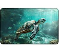 RWUTYTIUL for MTG Card Playmat TCG Playmat Desk Mats 24 X 14 Inch, Stitched Playmat for Commander Board RPG CCG Game Magic The Gathering, Play Mat for Card Game Playing Accessories, Turtles