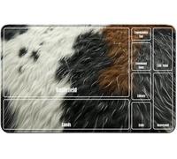 RWUTYTIUL for MTG Card Playmat TCG Playmat Desk Mats 24 X 14 Inch, Stitched Playmat for Commander Board RPG CCG Game Magic The Gathering, Play Mat for Card Game Playing Accessories, Cow Hair