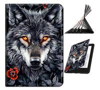 RWUTYTIUL for Samsung Galaxy Tab A 8.0" 2017 SM-T380/T385 Case, Shockproof Smart Protective Multi-Angle Viewing Tablet Cover for Women Men with Auto Sleep/Wake, Grey Wolf