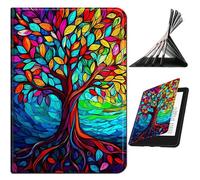 RWUTYTIUL for Samsung Galaxy Tab A 8.0" 2019 SM-T290/T295 Case, Shockproof Smart Protective Multi-Angle Viewing Tablet Cover for Women Men with Auto Sleep/Wake, Colorful Tree