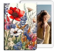 RWUTYTIUL for Samsung Galaxy Tab A7 10.4 Inch 2020/2022 Tablet Case, Multi-Angle Viewing Shockproof Smart Protective Case for Galaxy Tab A7 10.4" SM-T509 T500 T503 T505 T507, Flower
