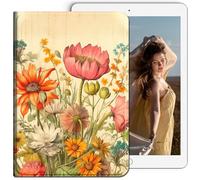 RWUTYTIUL for Samsung Galaxy Tab A7 10.4 Inch 2020/2022 Tablet Case, Multi-Angle Viewing Shockproof Smart Protective Case for Galaxy Tab A7 10.4" SM-T509 T500 T503 T505 T507, Flower