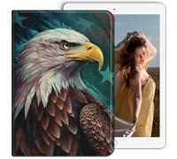 RWUTYTIUL for Samsung Galaxy Tab A7 10.4 Inch 2020/2022 Tablet Case, Multi-Angle Viewing Shockproof Smart Protective Case for Galaxy Tab A7 10.4" SM-T509 T500 T503 T505 T507, Flag Eagle