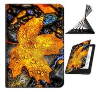 RWUTYTIUL for Samsung Galaxy Tab A7 Lite 8.7" 2021 Model (SM-T220/T225/T227) Case, Shockproof Smart Protective Multi-Angle Viewing Tablet Cover for Women Men, Yellow Maple Leaf