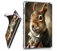 RWUTYTIUL for Samsung Galaxy Tab A7 Lite 8.7" SM-T220/T225 Clear Tablet Case, Transparent Shockproof Protective Shell Lightweight TPU Accessories Cover Women Man, Squirrel