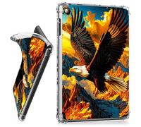 RWUTYTIUL for Samsung Galaxy Tab A9+/A9 Plus 11" 2023 SM-X210/X216/X218 Clear Tablet Case, Transparent Shockproof Protective Shell Lightweight TPU Accessories Cover Women Man, Mountain Eagle