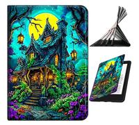 RWUTYTIUL for Samsung Galaxy Tab S10 Ultra/S9 Ultra/S8 Ultra 14.6" 2024/2023/2022 Case, Shockproof Smart Protective Multi-Angle Viewing Tablet Cover for Women Men with Auto Sleep/Wake, Dream Castle