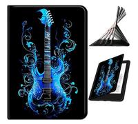 RWUTYTIUL for Samsung Galaxy Tab S5e 10.5" 2019 SM-T720/T725 Case, Shockproof Smart Protective Multi-Angle Viewing Tablet Cover for Women Men with Auto Sleep/Wake, Blue Guitar