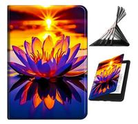 RWUTYTIUL for Samsung Galaxy Tab S5e 10.5" 2019 SM-T720/T725 Case, Shockproof Smart Protective Multi-Angle Viewing Tablet Cover for Women Men with Auto Sleep/Wake, Sunset Lotus