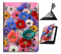 RWUTYTIUL for Samsung Galaxy Tab S8 Plus 2022/S7 FE 2021/S7 Plus 2020 12.4" Case, Shockproof Smart Protective Multi-Angle Viewing Tablet Cover for Women Men with Auto Sleep/Wake, Wildflower Pink