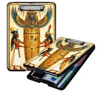 RWUTYTIUL Heavy Duty Storage Clipboard, Slim Nursing Clipboard with Internal Pen Case, Portable File Organizer Case for A4 Letter Size Paper Office Medical Professionals, Man Africa