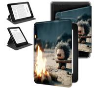 RWUTYTIUL Magnetic Detachable Case for 6.8" Kindle Paperwhite 11th Generation 2021 & Kindle Paperwhite Signature Edition, 360 Degree Rotating Protective Stand Cover with Removable Shell, Flame Pet