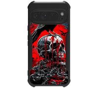 RWUTYTIUL Red Skull Eagle for Google Pixel 10 Pro XL 6.8" Case, Fit Ultra Thin Soft Silicone Shockproof Protective Cover Full Body Drop Protection Phone Case for Women Men
