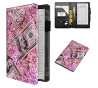 RWUTYTIUL Waitress Books for Servers Server Check Book 4.7 * 7.5 In, Waitress Book Organizer with Zipper Pocket PU Leather Waiter Wallet Pocket High Volume Server Wallet for Apron, Pink Dollars