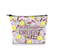 RX Lainey Wilson merchandiseper Pouch All My Legal Drug Medicine Case Medication Organization Pill Prescription Bag Pharmacy (All My Legal Drugs 3UK)
