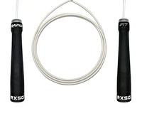 RX Smart Gear RapidFit Jump Rope | Adjustable Jumping Rope w/Ergonomic Dual Bearing Handles, Fitness Skipping Rope for Exercise, Workout, Sports Training, White