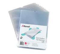 Rx Top Opening Card Holder A5 Clear PK25 - -