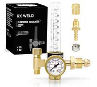 RX Weld Argon/CO2 Regulator, Mig Tig Flow Meter Gas Regulator Gauge Welding Weld