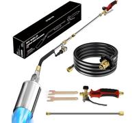 RX WELD Propane Weed Torch - High Power 1,800,000 BTU with 3M Hose, Flame Control and Turbo Ignition Button for Garden, Wood, Ice, Snow, Road (Nozzle