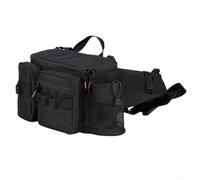 RX1911 Fishing Waist Bag Designed For Fast-Paced Trips With Smooth-Zip U-Opening And Logical Layout For Gear Efficiency(medium Black)