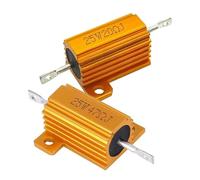 RX24 25W Aluminum Power Metal Shell Case Wirewound Resistor 820R 910R 1K 1.2K 1.5K 1.8K 2K 2.2K 2.4K 2.5K 2.7K 3K 3.3K 3.6K Ohm(RX24 25W 100K 1pcs)