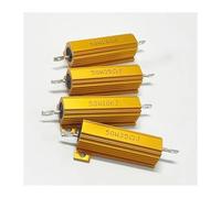 RX24 50W Aluminum Power Metal Shell Case Wirewound Resistor 0.01~100K 1 2 3 5 6 8 10 20 100 150 200 300 500 1K 10K 47K ohm IDGTTLDF(50K)