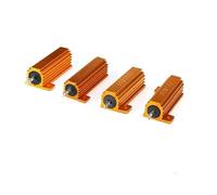 RX24 50W Watt Power Cooling Metal Shell Aluminium Gold Resistor 1K 500R 300R 200R 150R 100R 12R 10R 8R 6R 5R 4R 2R 1R 0.5R 0.1R BIANMTSW(50W 30R)