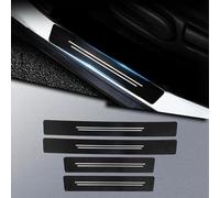 RXATTWVLY Car Door Sill Protector for Seat Arona/Seat Ibiza 2018-2024 Welcome Pedal Scuff Guard Waterproof Non-Slip Reducing Scuff Auto Styling Decoration Accessory,A