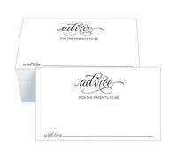 RXBC2011 Advice for the parents to be cards baby shower keepsake writing activity pack of 100